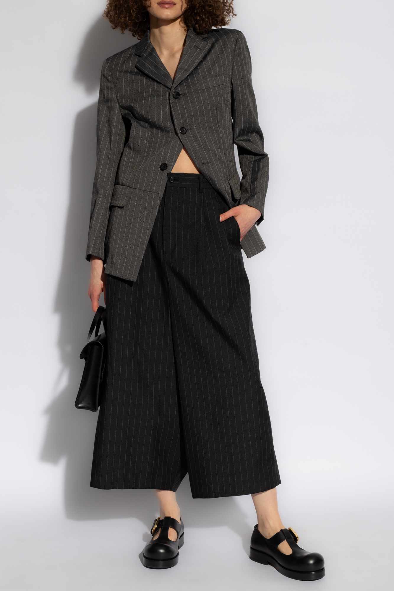 SchaferandweinerShops Japan - Grey Blazer with light striped